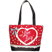 I Love Lucy Classic Logo Reusable Red Tote Bag